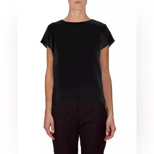 PROTAGONIST 4-Ply Silk Crepe Boy T-Shirt Top Size Large